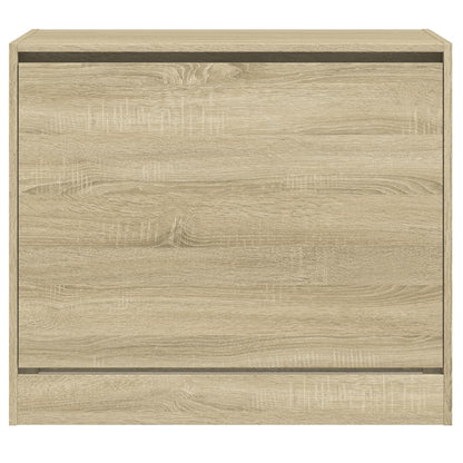 Shoe Cabinet with 2 Flip-Drawers Width 80 cm Depth 42 cm Sonoma oak 69 cm