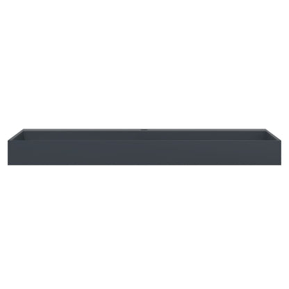 vidaXL Wash Basin 120x46x11 cm Mineral Cast/Marble Cast Anthracite 4