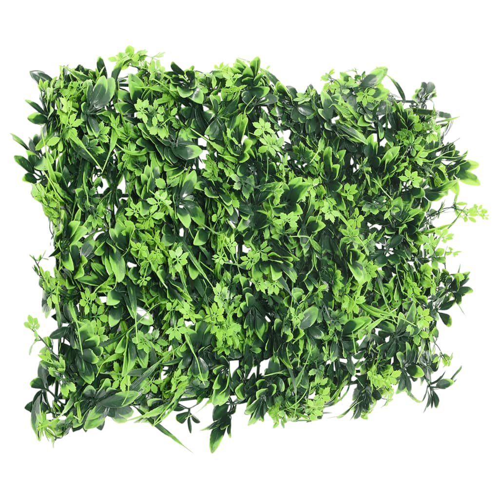 vidaXL Artificial Leaf Fence 24 pcs Green 40x60 cm 3