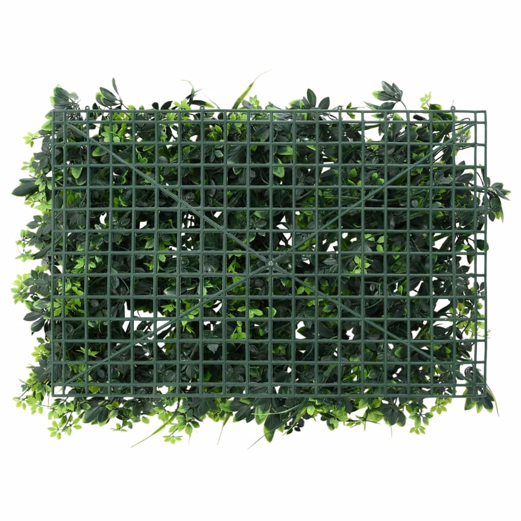 vidaXL Artificial Leaf Fence 24 pcs Green 40x60 cm 4