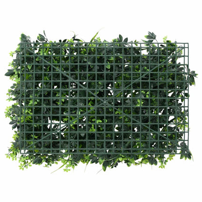 vidaXL Artificial Leaf Fence 24 pcs Green 40x60 cm 4