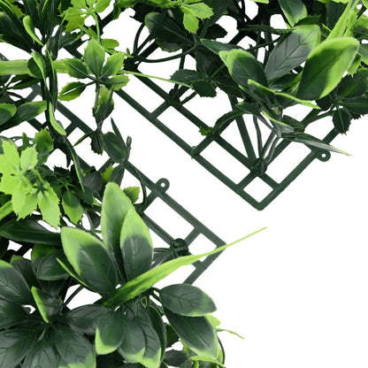 vidaXL Artificial Leaf Fence 24 pcs Green 40x60 cm 5