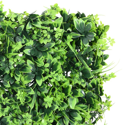 vidaXL Artificial Leaf Fence 24 pcs Green 40x60 cm 6