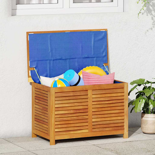 Garden Storage Box with Louver Solid Wood Acacia 90 x 50 x 56 cm