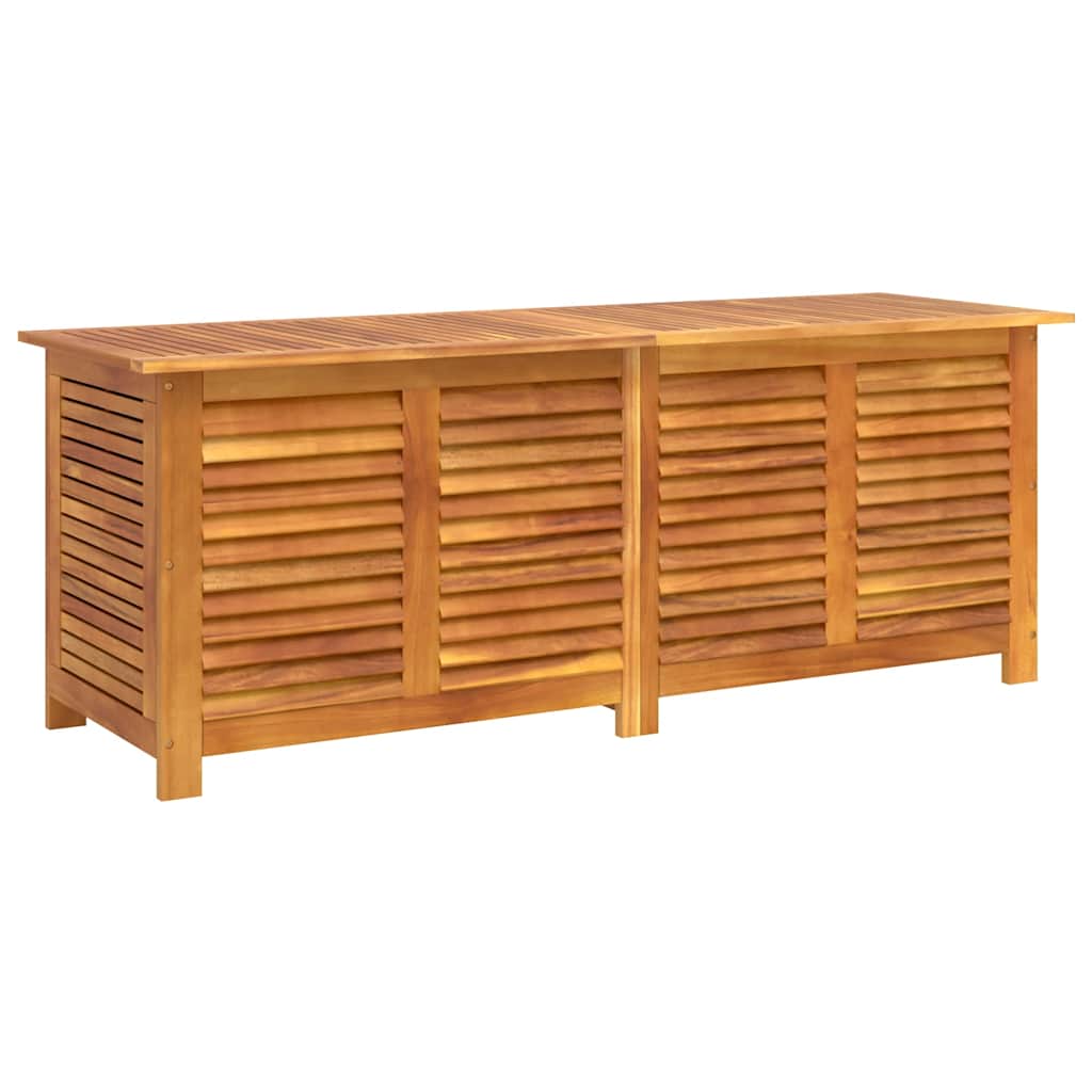 vidaXL Garden Storage Box with Louver 150x50x56 cm Solid Wood Acacia 2