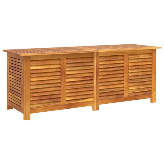 vidaXL Garden Storage Box with Louver 150x50x56 cm Solid Wood Acacia 2