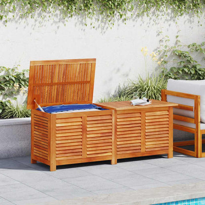 vidaXL Garden Storage Box with Louver 150x50x56 cm Solid Wood Acacia 3
