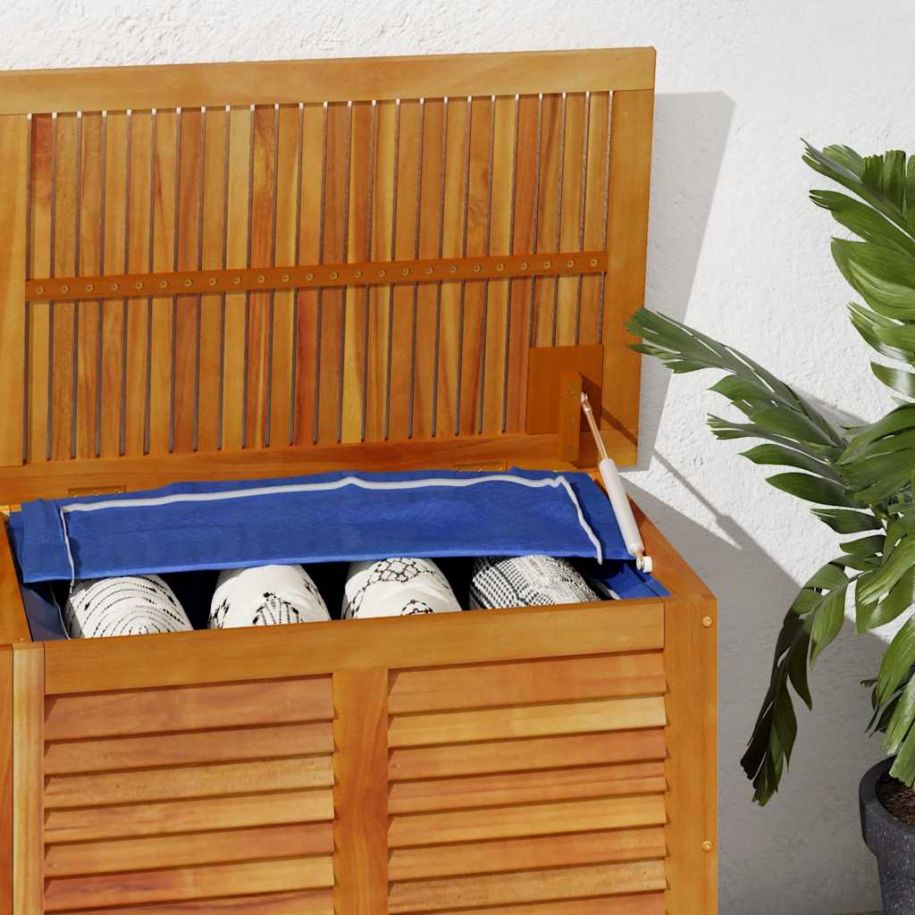 vidaXL Garden Storage Box with Louver 150x50x56 cm Solid Wood Acacia 4