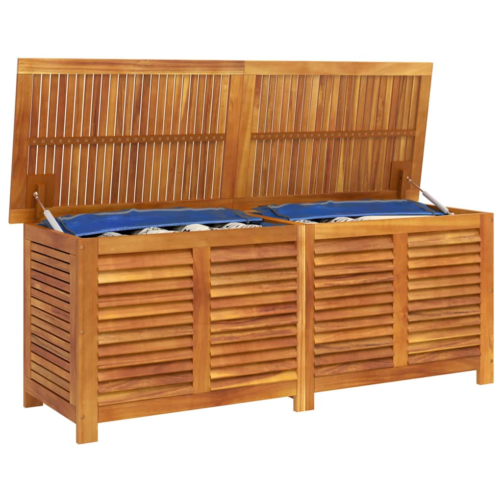 vidaXL Garden Storage Box with Louver 150x50x56 cm Solid Wood Acacia 5