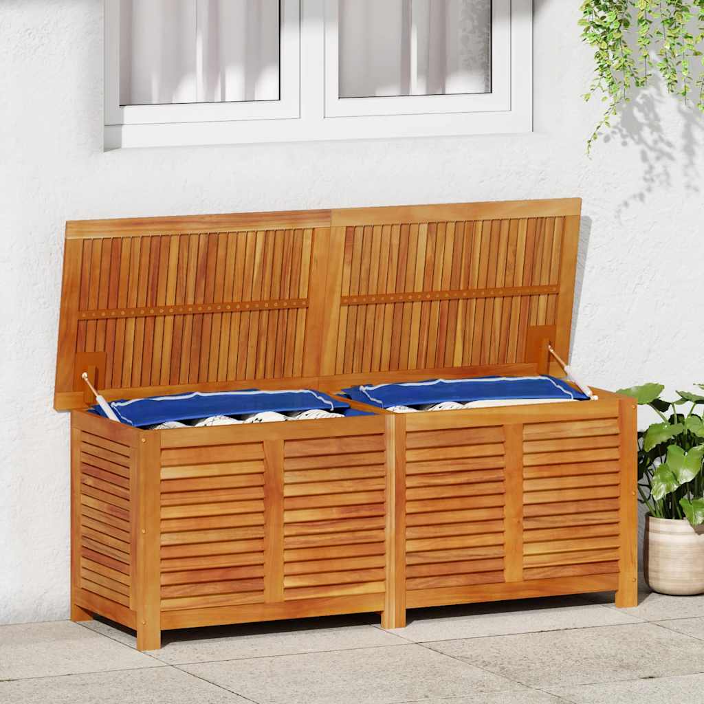 vidaXL Garden Storage Box with Louver 150x50x56 cm Solid Wood Acacia 1