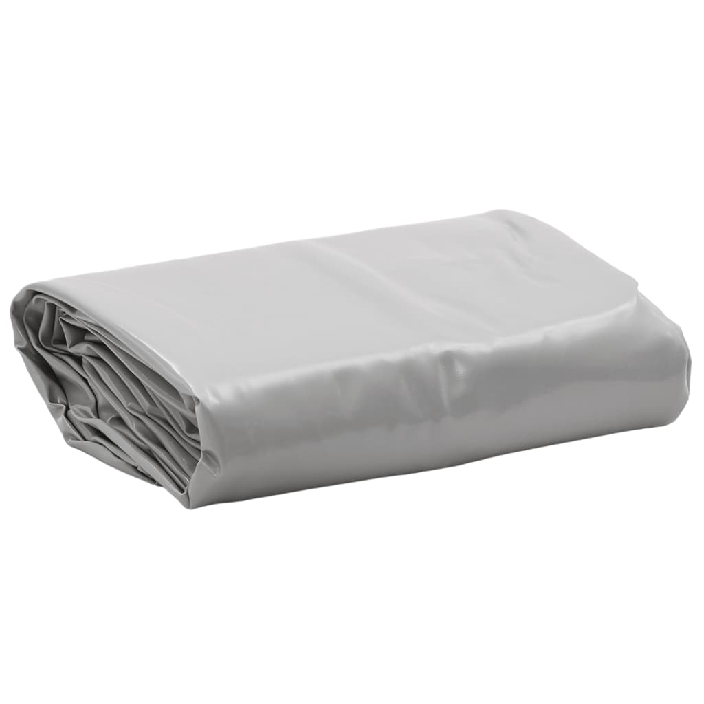 Tarpaulin 650 g/m² with Eyelets Grey 5 x 8 m