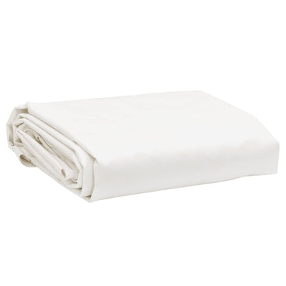 Tarpaulin 650 g/m² with Eyelets White 5 x 7 m