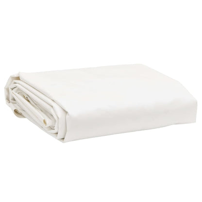 Tarpaulin 650 g/m² with Eyelets White 5 x 8 m