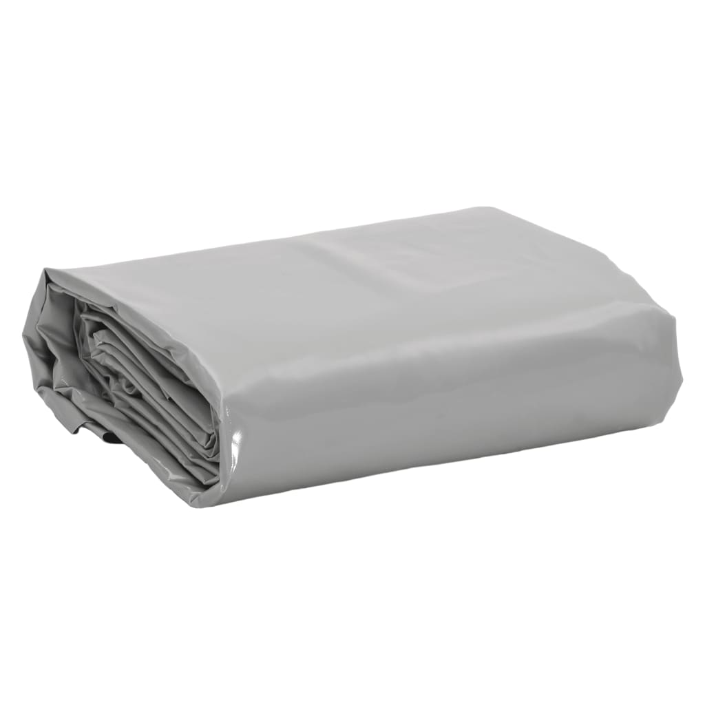 vidaXL Tarpaulin Grey 6x8 m 650 g/m² 1