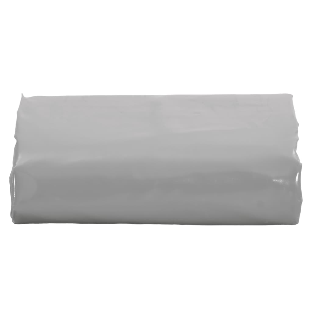 vidaXL Tarpaulin Grey 6x8 m 650 g/m² 2