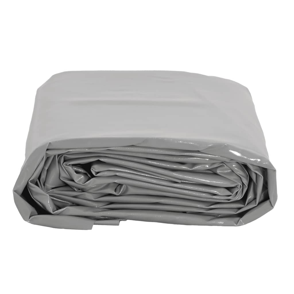 vidaXL Tarpaulin Grey 6x8 m 650 g/m² 3