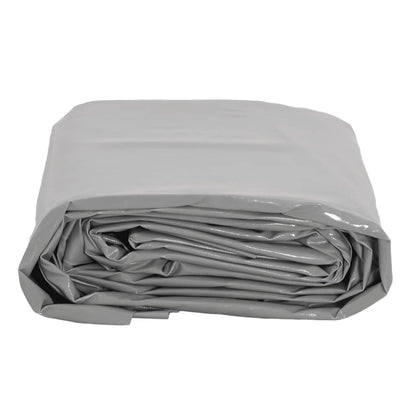 vidaXL Tarpaulin Grey 6x8 m 650 g/m² 3