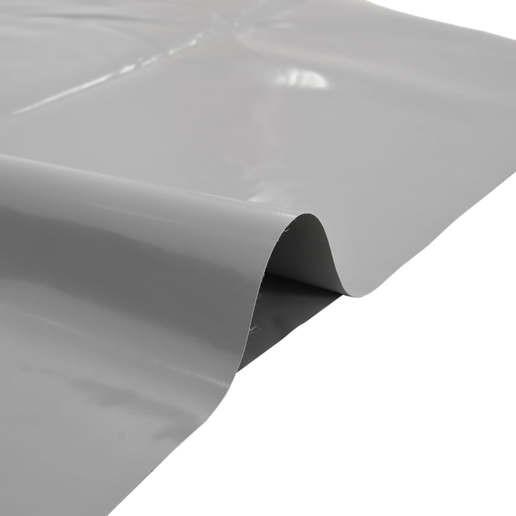 vidaXL Tarpaulin Grey 6x8 m 650 g/m² 4