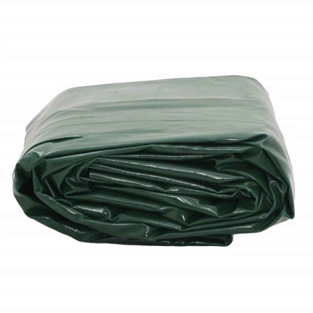 vidaXL Tarpaulin Green 6x8 m 650 g/m² 3