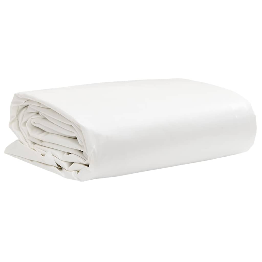 vidaXL Tarpaulin White 6x8 m 650 g/m² 1