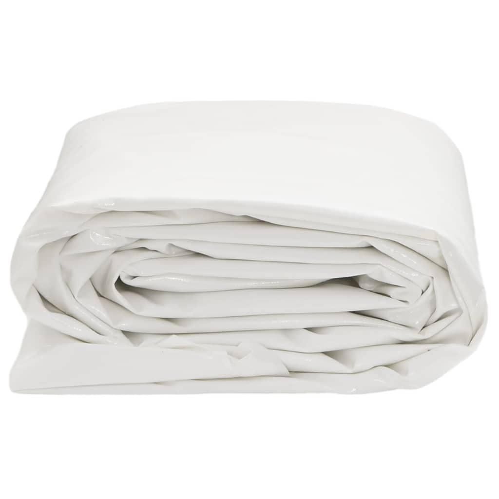 vidaXL Tarpaulin White 6x8 m 650 g/m² 3