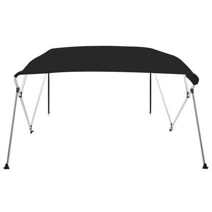 vidaXL 4-bow Bimini Top Black 243x210x137 cm 3