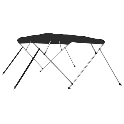 vidaXL 4-bow Bimini Top Black 243x244x137 cm 2