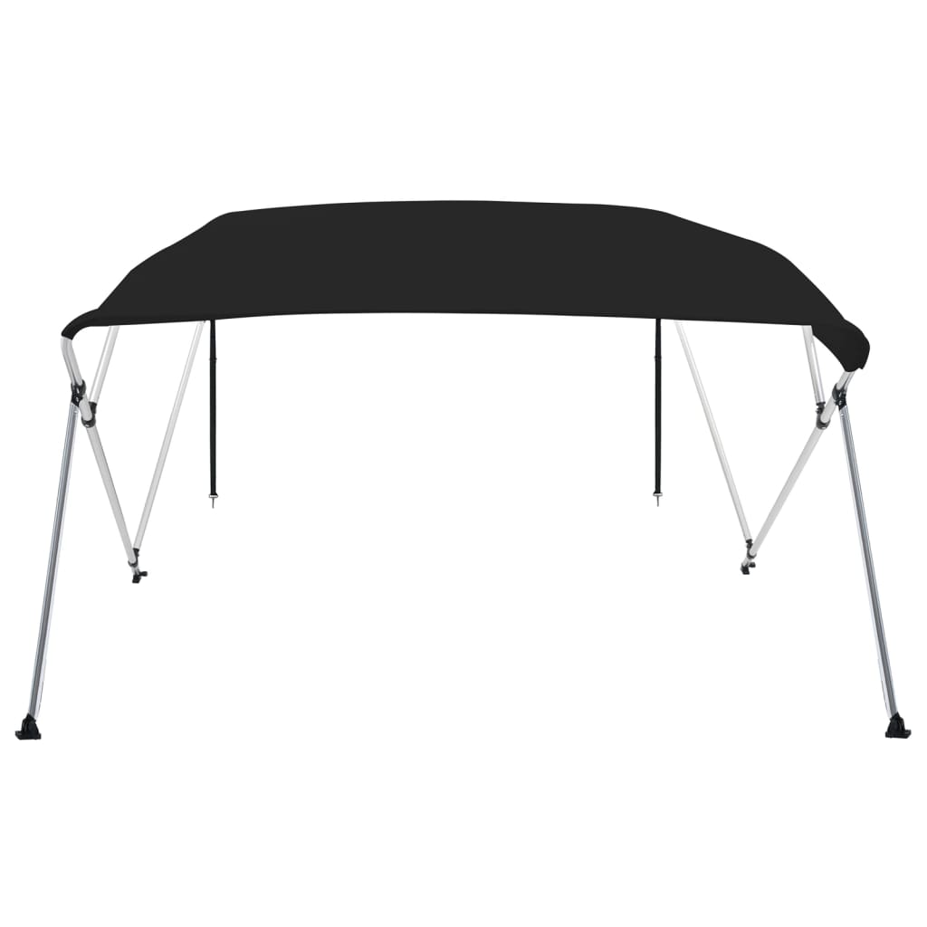 vidaXL 4-bow Bimini Top Black 243x244x137 cm 3