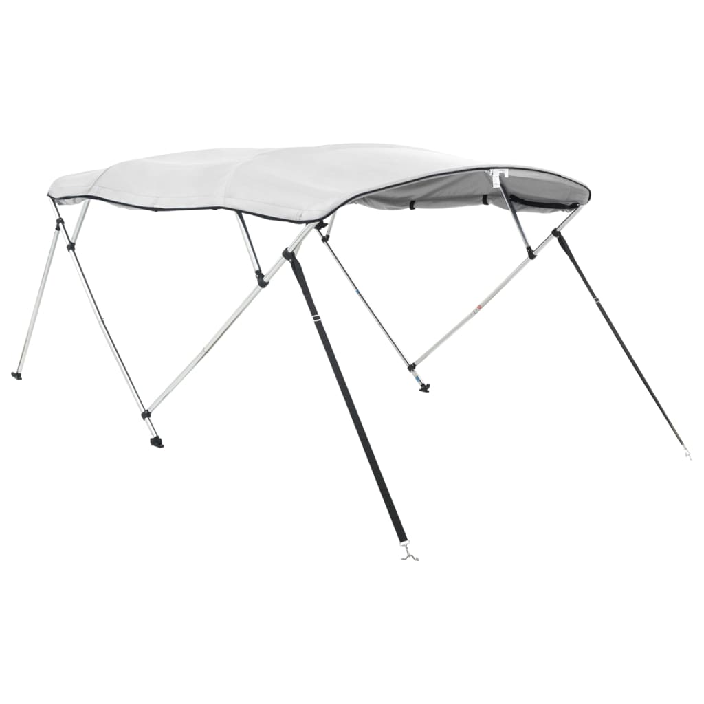 vidaXL 4-bow Bimini Top with Sidewalls 243x(170-182)x137 cm 3