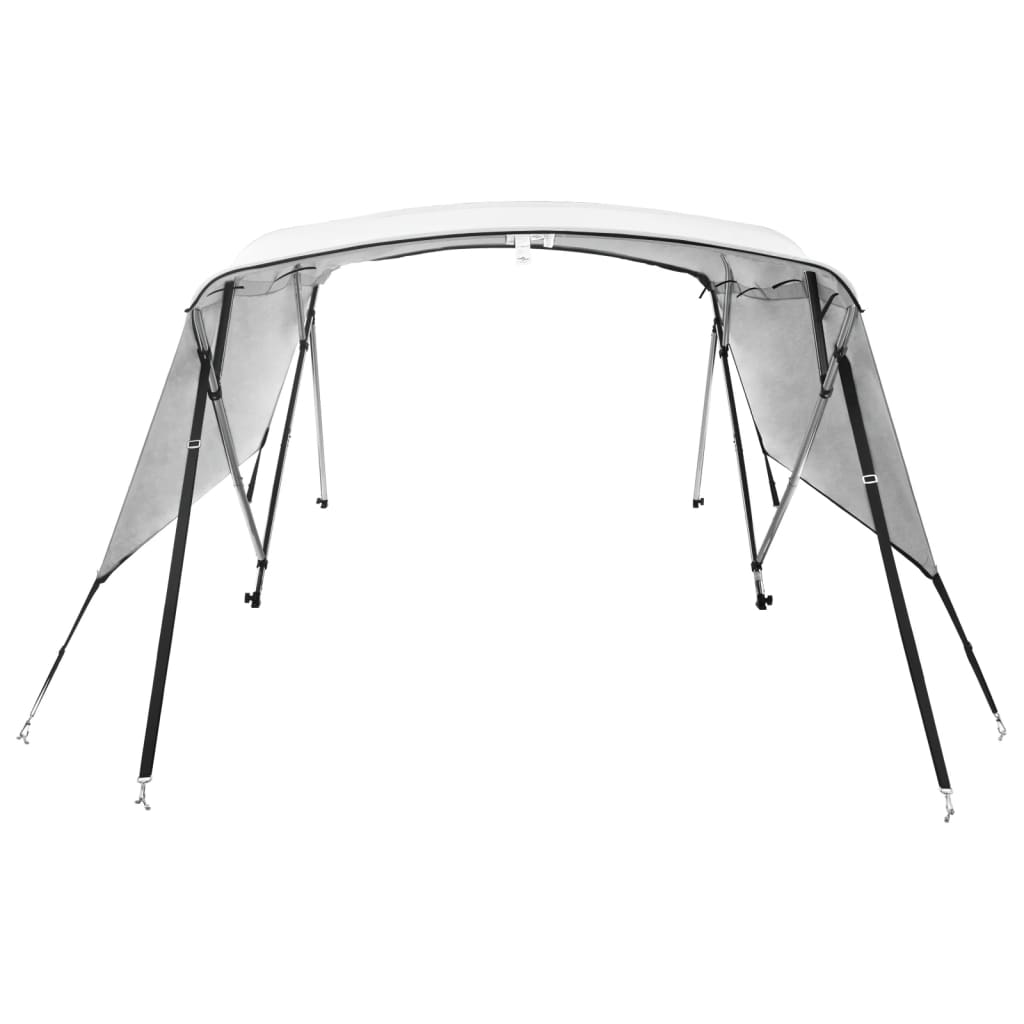 vidaXL 4-bow Bimini Top with Sidewalls 243x(170-182)x137 cm 4