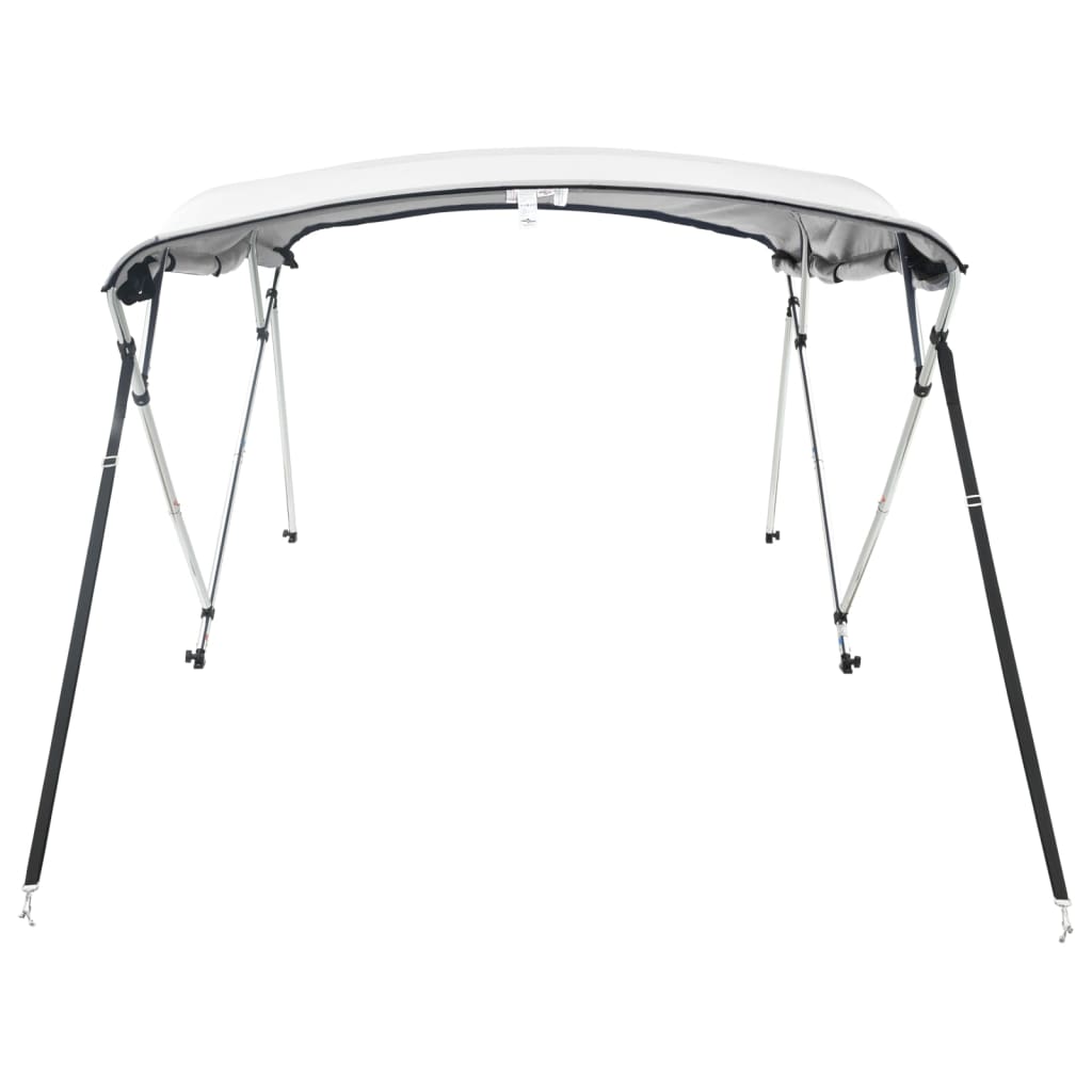 vidaXL 4-bow Bimini Top with Sidewalls 243x(170-182)x137 cm 5