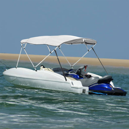 vidaXL 4-bow Bimini Top with Sidewalls 243x(170-182)x137 cm 1