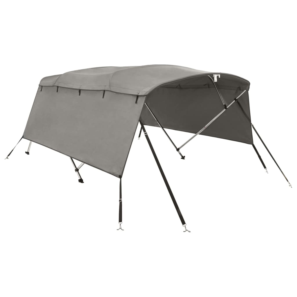 vidaXL 4-bow Bimini Top with Sidewalls 243x(170-182)x137 cm 2
