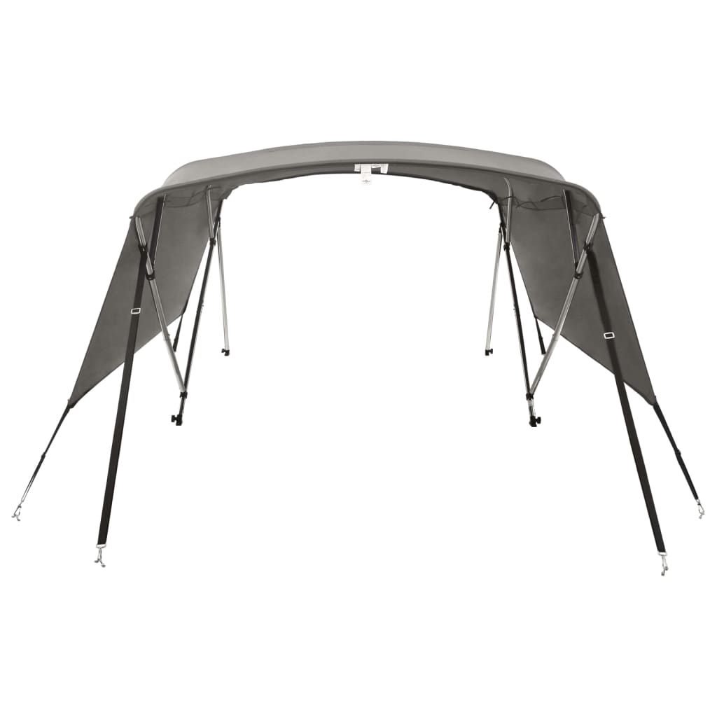 vidaXL 4-bow Bimini Top with Sidewalls 243x(170-182)x137 cm 4