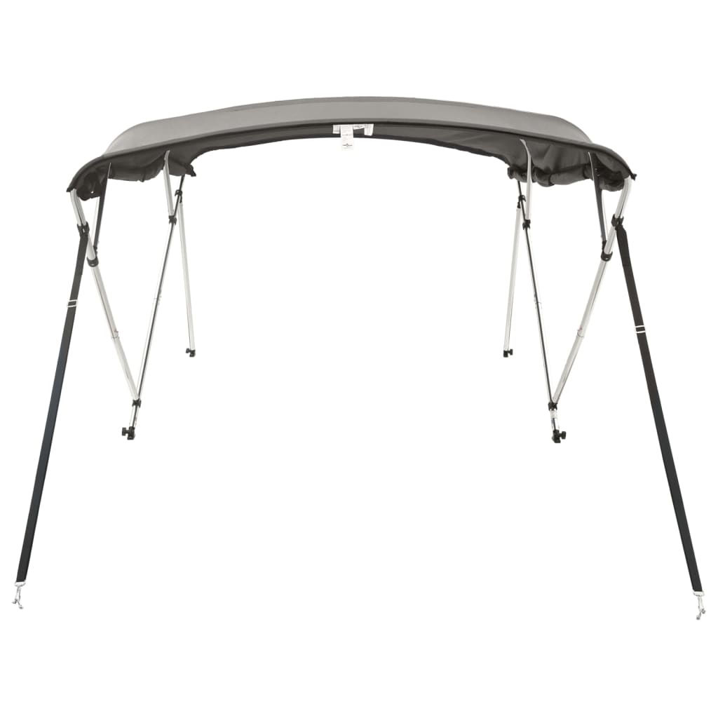 vidaXL 4-bow Bimini Top with Sidewalls 243x(170-182)x137 cm 5