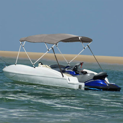 vidaXL 4-bow Bimini Top with Sidewalls 243x(170-182)x137 cm 1