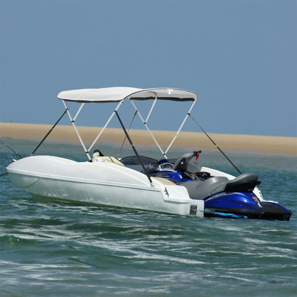 3-bow Bimini Top Sidewalls with mesh White 183 x (137-152) x 137 cm
