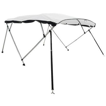 vidaXL 4-bow Bimini Top with Mesh Sidewalls 243x(230-244)x137 cm 3
