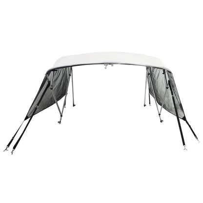 vidaXL 4-bow Bimini Top with Mesh Sidewalls 243x(230-244)x137 cm 4