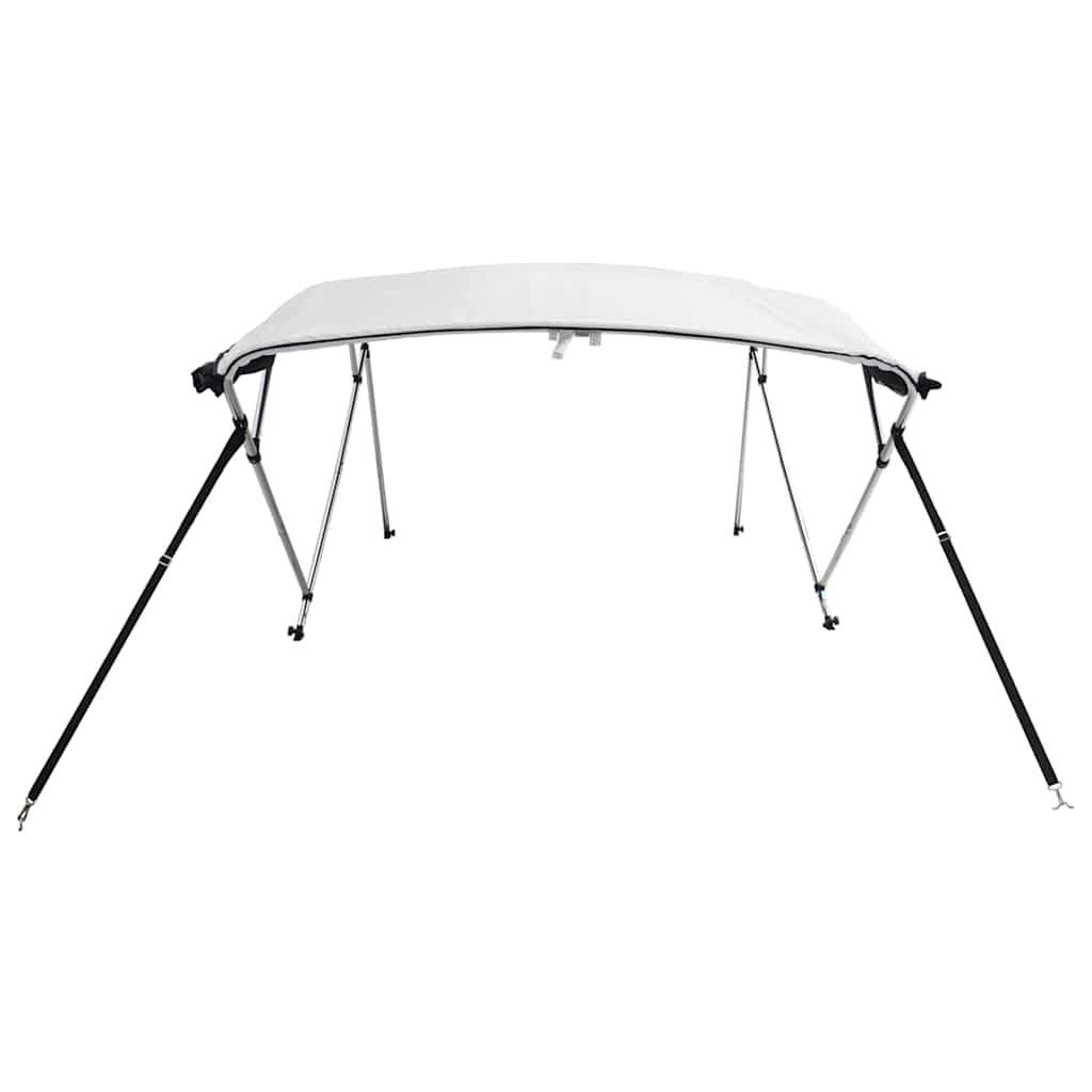 vidaXL 4-bow Bimini Top with Mesh Sidewalls 243x(230-244)x137 cm 5