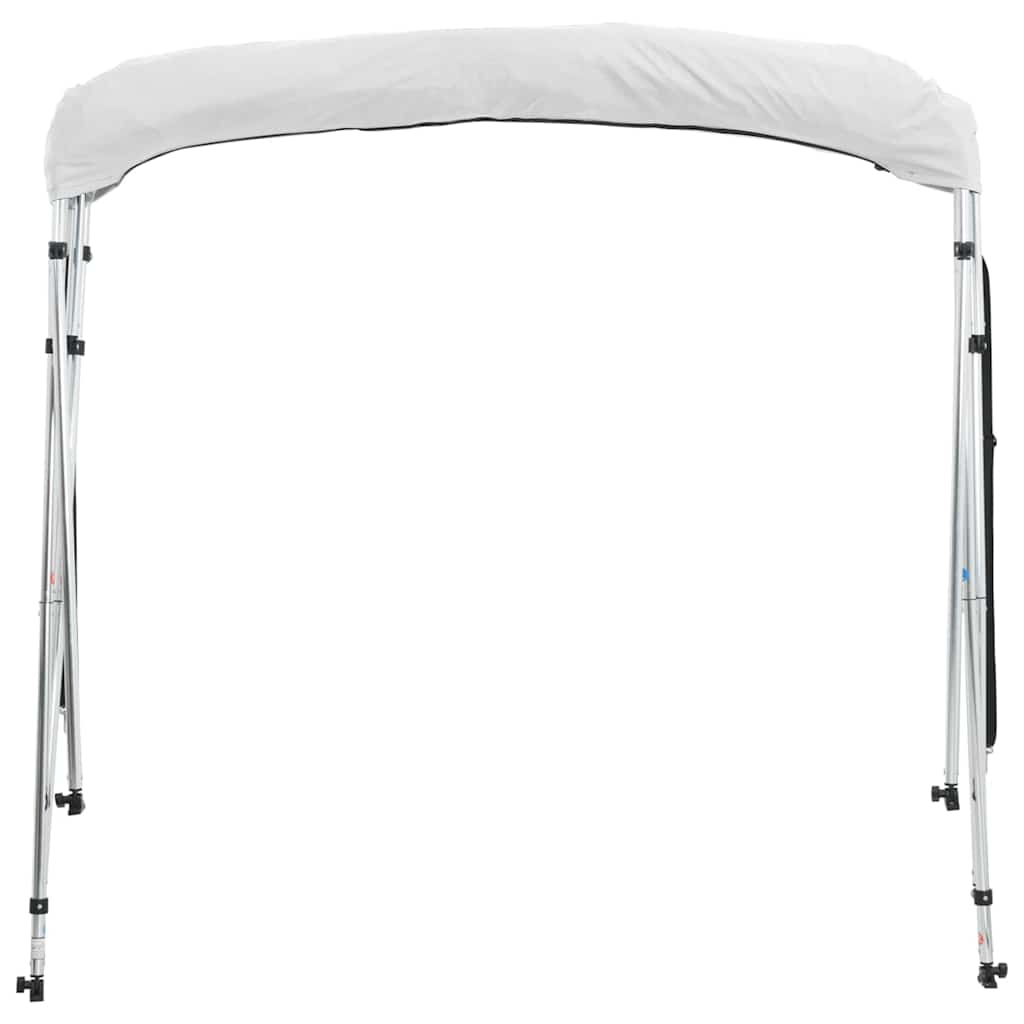 vidaXL 4-bow Bimini Top with Mesh Sidewalls 243x(230-244)x137 cm 6