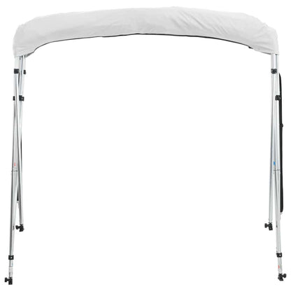 vidaXL 4-bow Bimini Top with Mesh Sidewalls 243x(230-244)x137 cm 6
