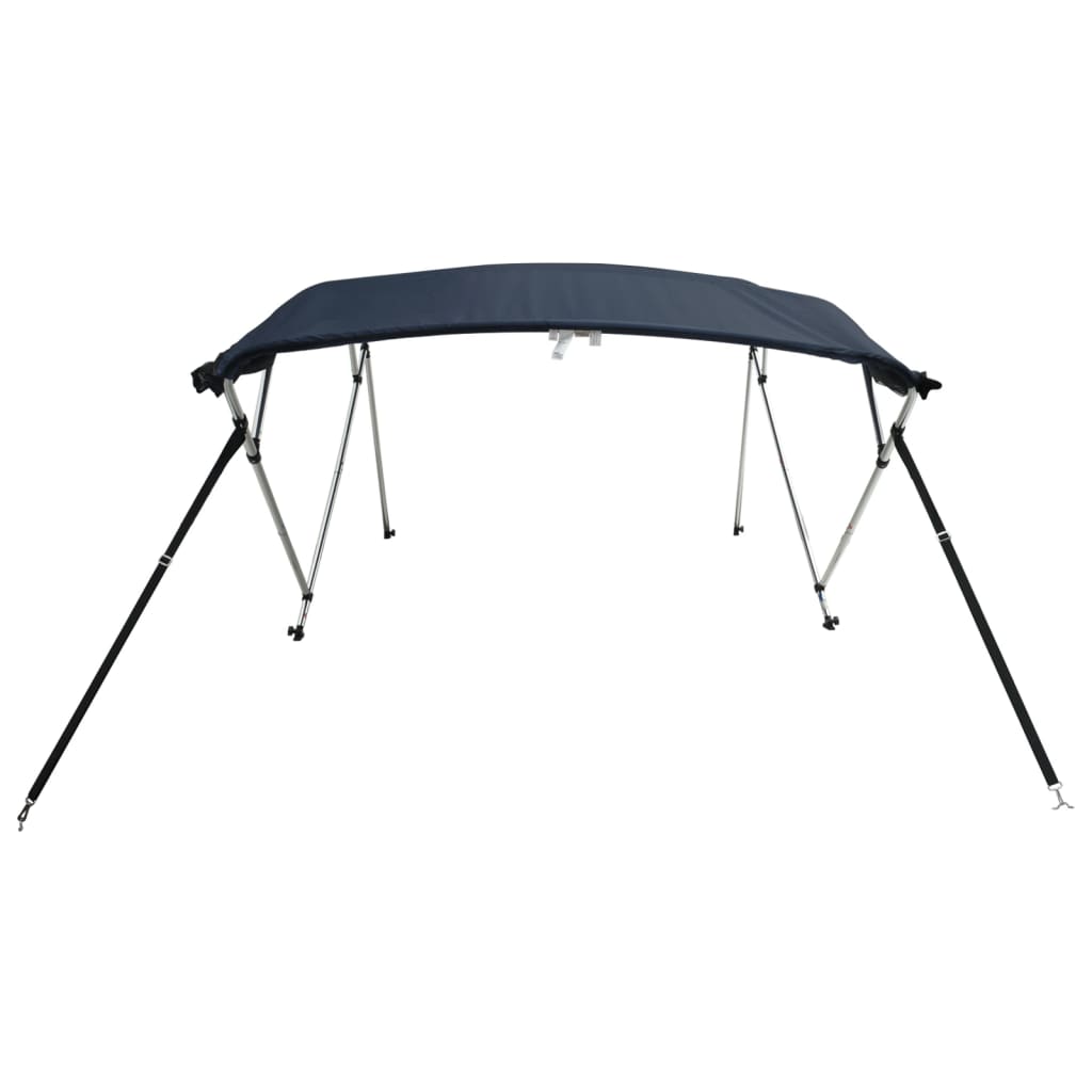 vidaXL 4-bow Bimini Top with Mesh Sidewalls 243x(170-182)x137 cm 5