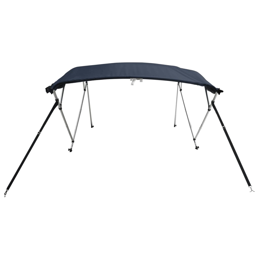 vidaXL 4-bow Bimini Top with Mesh Sidewalls 243x(185-198)x137 cm 5