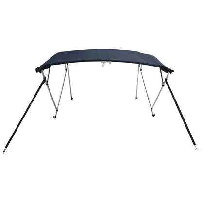 vidaXL 4-bow Bimini Top with Mesh Sidewalls 243x(185-198)x137 cm 5