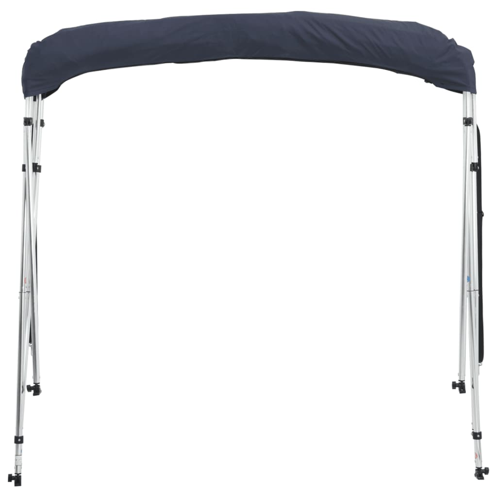 vidaXL 4-bow Bimini Top with Mesh Sidewalls 243x(185-198)x137 cm 6