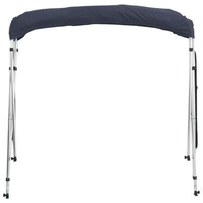vidaXL 4-bow Bimini Top with Mesh Sidewalls 243x(185-198)x137 cm 6