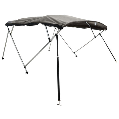 vidaXL 4-bow Bimini Top with Mesh Sidewalls 243x(230-244)x137 cm 3