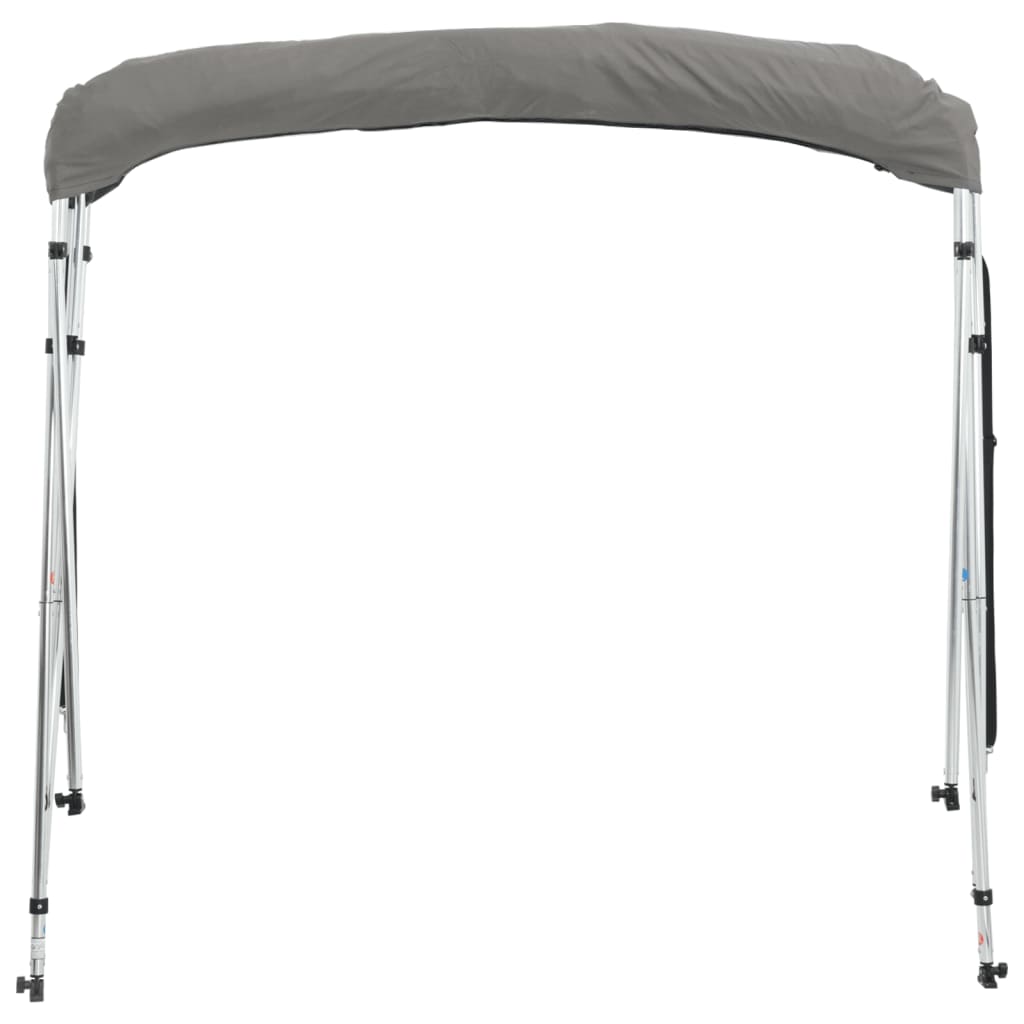 vidaXL 4-bow Bimini Top with Mesh Sidewalls 243x(230-244)x137 cm 6