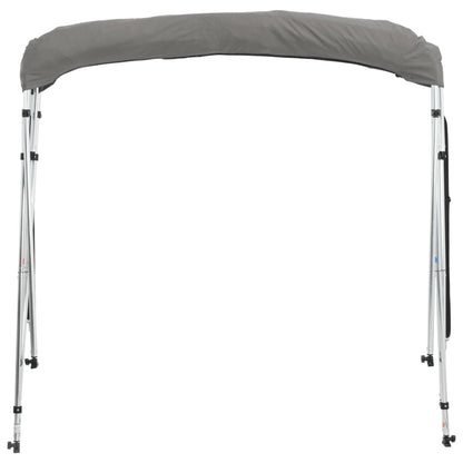 vidaXL 4-bow Bimini Top with Mesh Sidewalls 243x(230-244)x137 cm 6